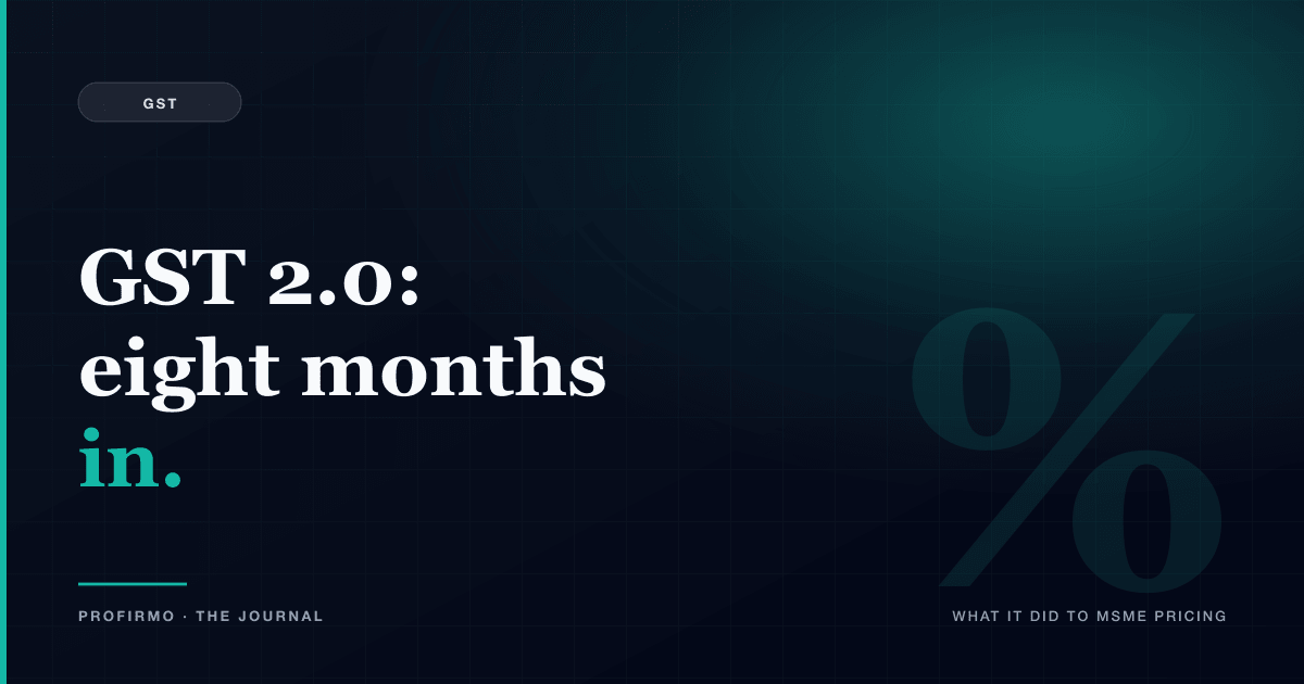 Eight months in, what GST 2.0 actually did to small-business pricing